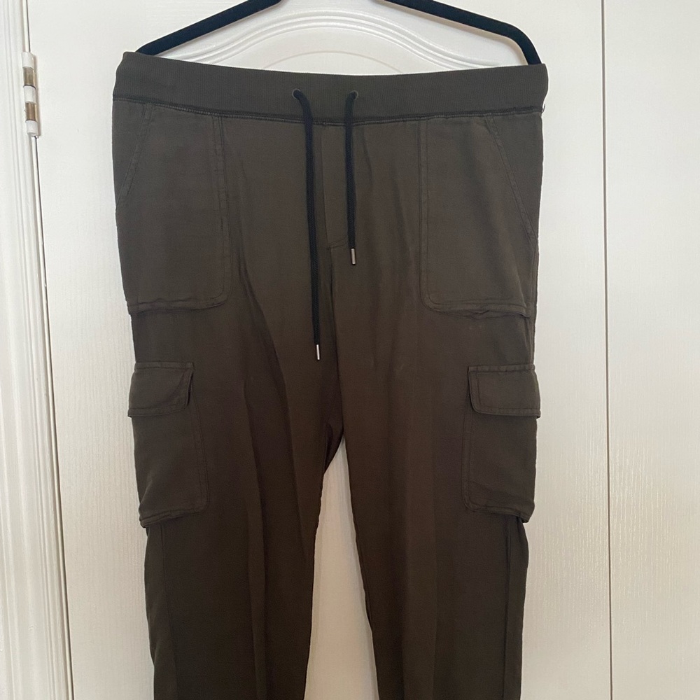 Aritzia dark green cargo pants
